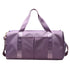 Waterproof Fitness Sports Travel Duffel Bag in purple color with spacious design and durable straps.