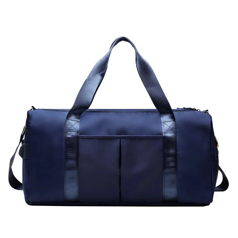 Waterproof Fitness Sports Travel Duffel Bag with spacious storage and sleek design.